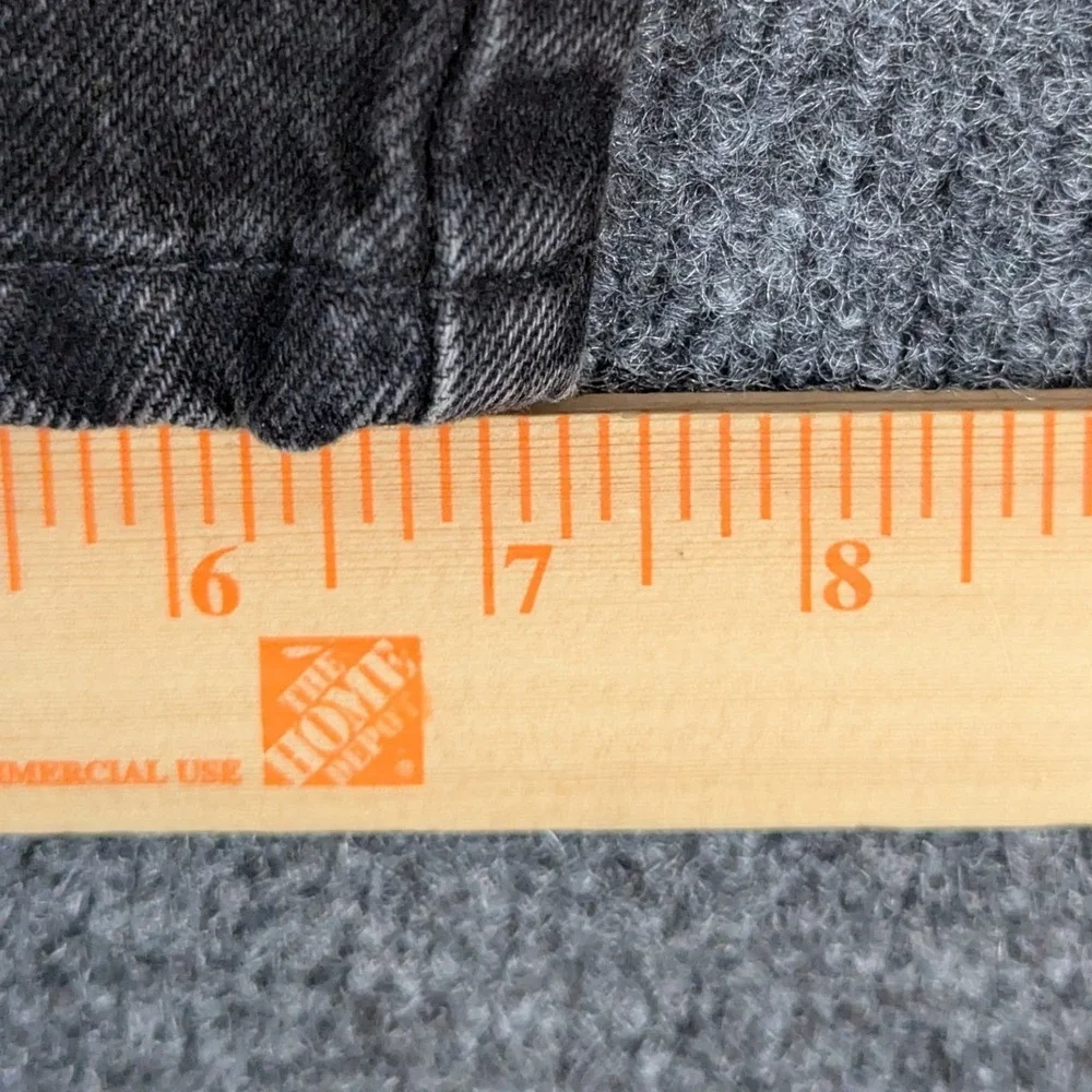 Eddie Bauer Mens 36x32 Faded Black Denim Jeans Made in USA 100% Cotton Vintage